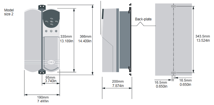 UNI2403 Dimensions