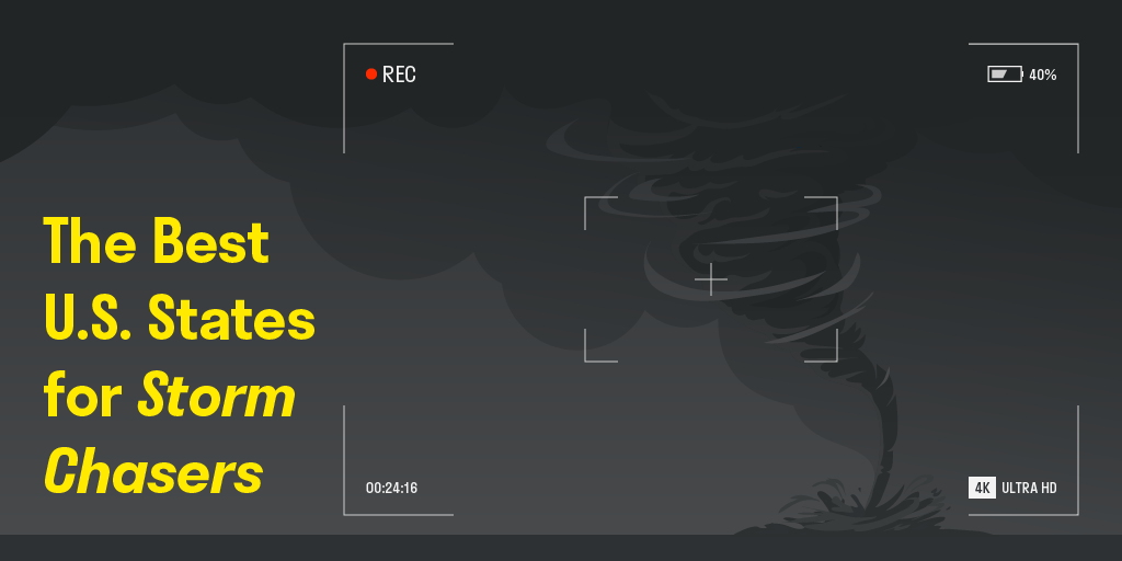 Title image of the best U.S. States for Storm Chasers.