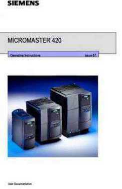 MicroMaster 420 TS-Alarms