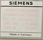 Siemens 6SC6112-0AA00
