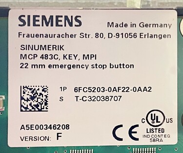 134 6FC5203-0AF22-0AA2 Protective film free shipping New  Siemens  size 443 
